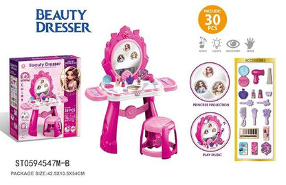 Beauty Dresser With Music & Lights