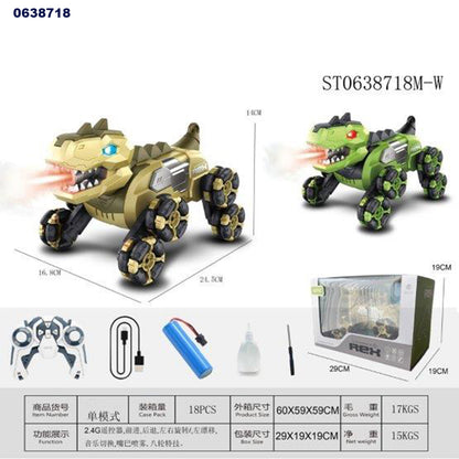 RC Fire-Breathing Dino Stunt Car