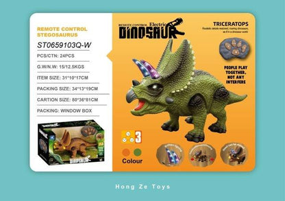 Remote Control Triceratops Dinosaur Toy