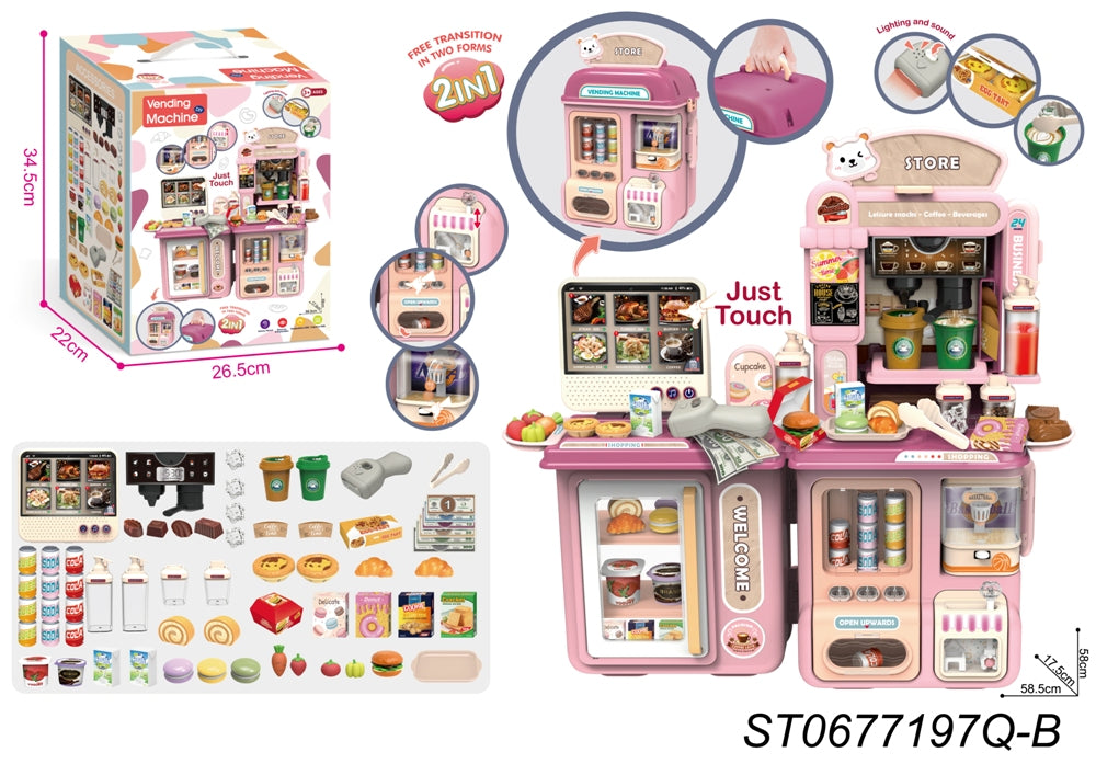 2 in 1 Vending Machine and Coffee Shop