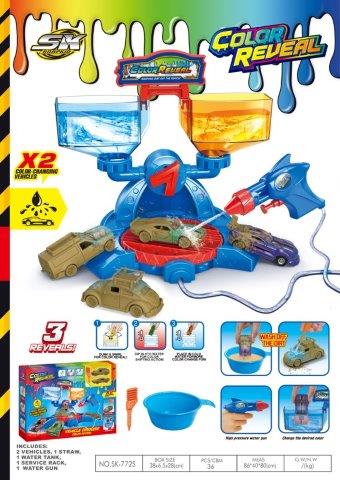 Color Reveal Water Station Car Playset