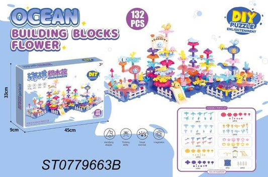 Ocean Building Blocks Flower Garden Set (132 PCS)