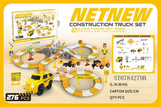 NetNew Construction Truck Track Set - 276 Pcs