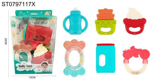 Baby Rattle and Teether Sensory Set