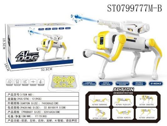 AI Mechanical Dog with Water Bomb Launcher