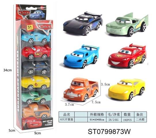 set of 6 Car