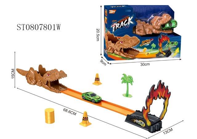 Dinosaur Racing Track Set with 360 Loop