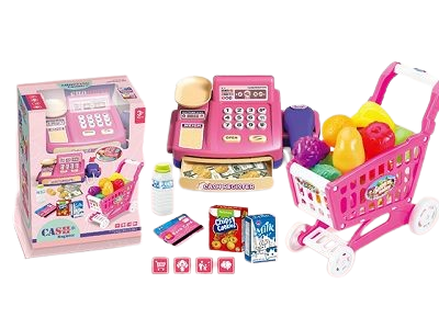 Cash Register & Shopping Cart Set