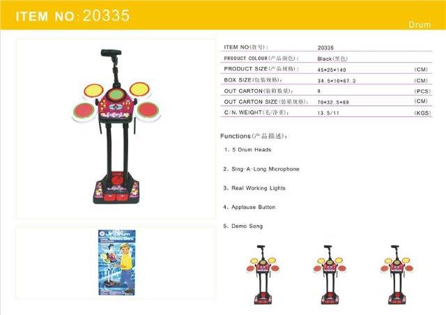 Kids Drum Set with Mic & Sounds