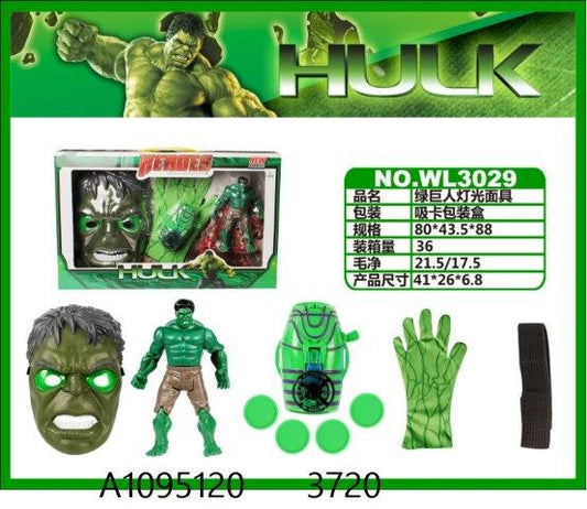 Hulk Mask & Gloves & Watch