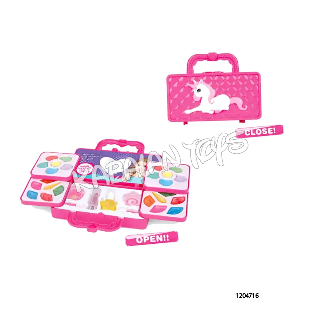 unicorn make up suit case