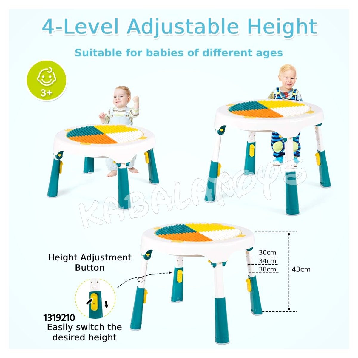 5 in 1 activity lego table baby toys