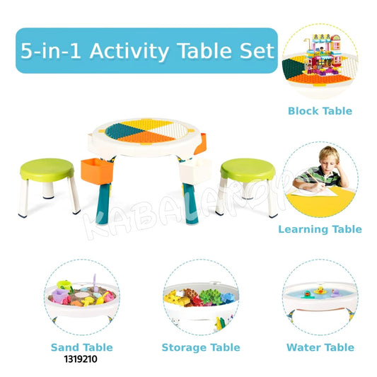 5 in 1 activity lego table baby toys