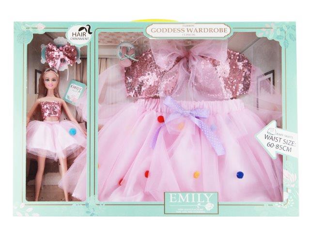 barbie doll with matching life size skirt