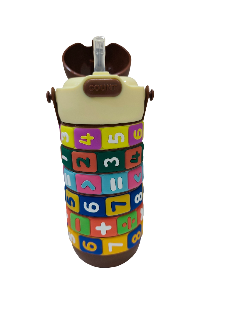 Kids Count Learning Straw Bottle