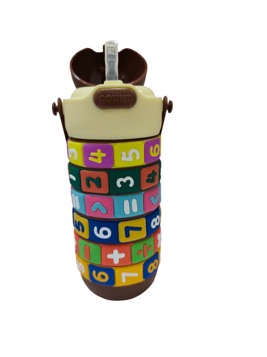 Kids Count Learning Straw Bottle