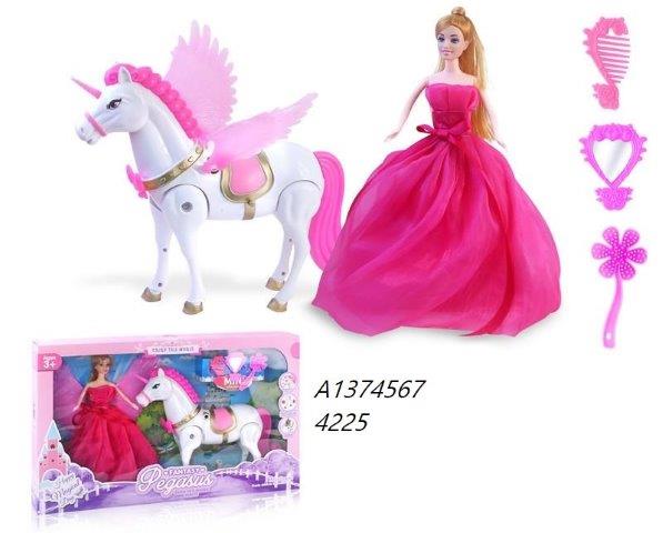 princess doll with horse