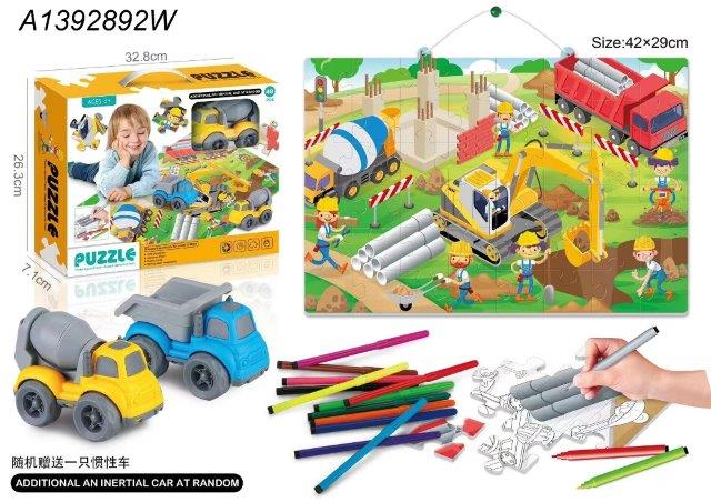 2 in 1 Coloring Puzzles