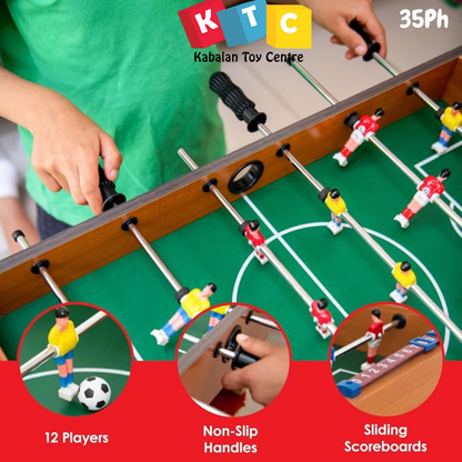 portable wooden tabletop foosball (soccer) game table
