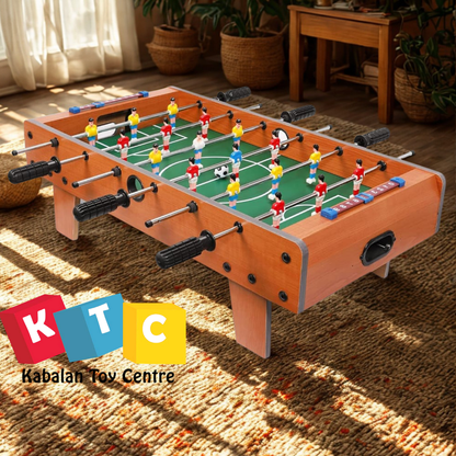 portable wooden tabletop foosball (soccer) game table