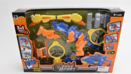 3-in-1 Take Apart Dinosaur Construction Set with Sound
