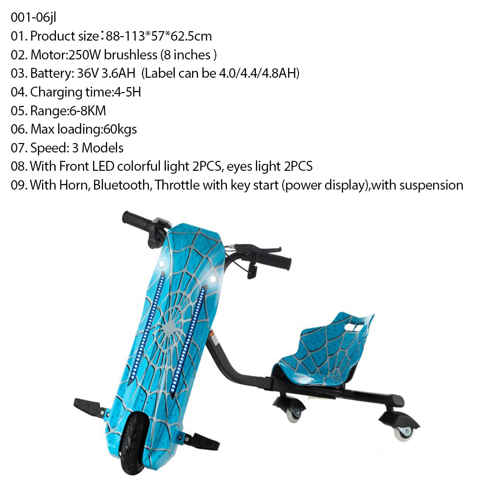 Drifting Scooter with LED Eyes – 250W 36V