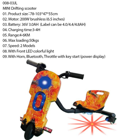 Mini Drifting Scooter – 200W 36V