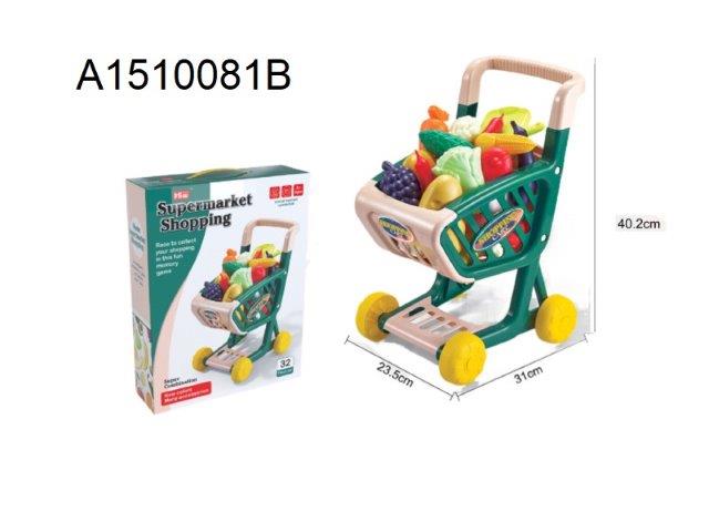 trolley supermarket kitchen set toys for girls and boys