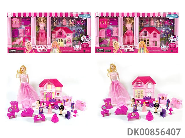 doll house with accessories