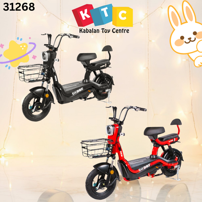 two-seater urban electric moped scooter