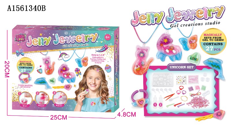 DIY jelly jewlery gel toy