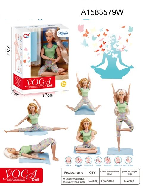 yoga barbie dolls