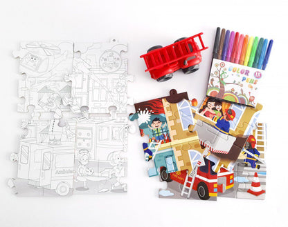 2 in 1 Coloring Puzzles