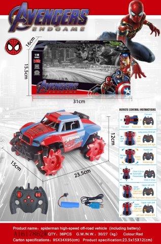 spiderman remote control rc stunt car