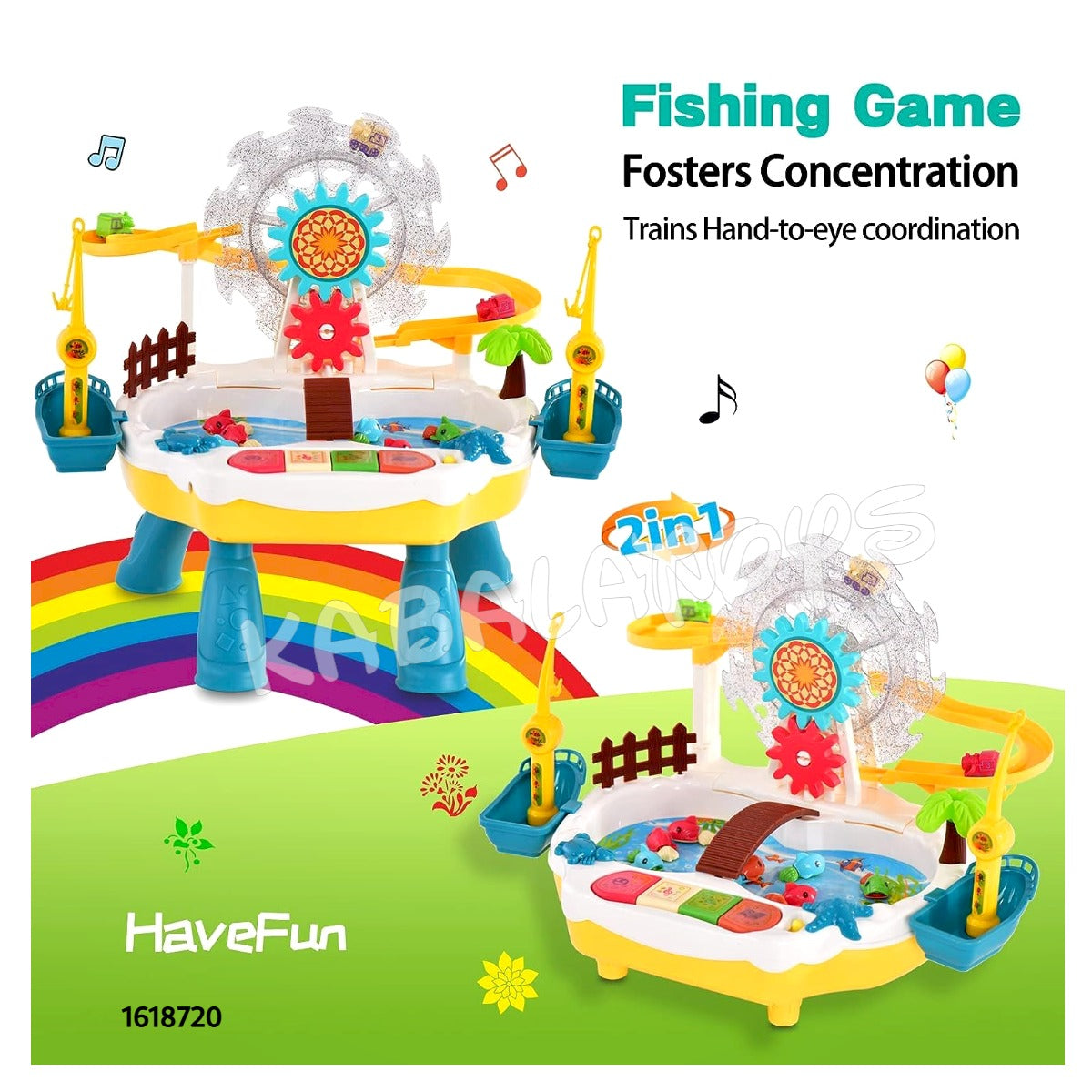 Electric fishing Game with Ferris Wheel