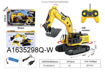 RC Excavator Alloy Model