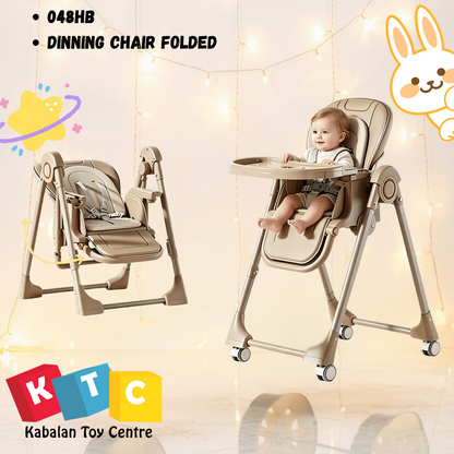 Babe 2-in-1 Baby High Chair and Swing Combo