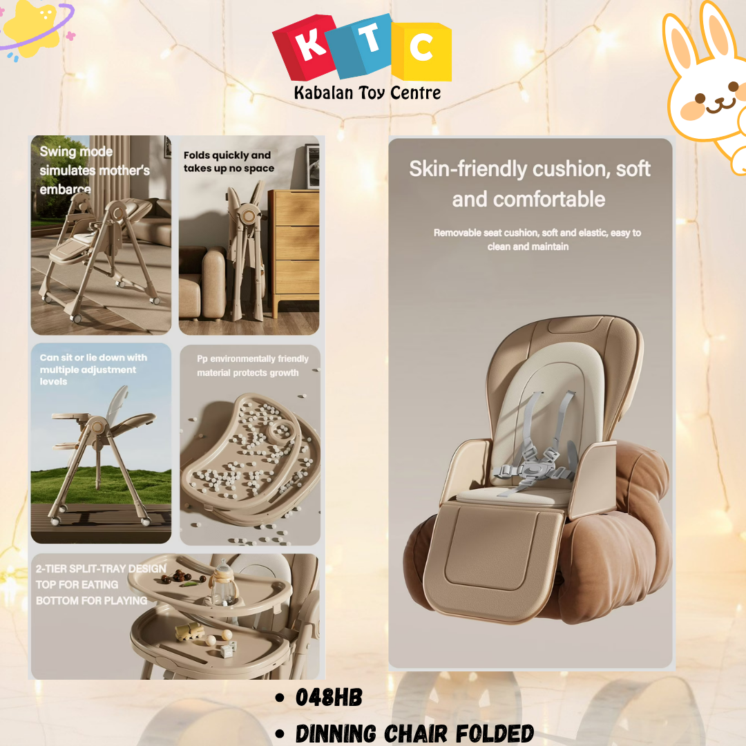 Babe 2-in-1 Baby High Chair and Swing Combo