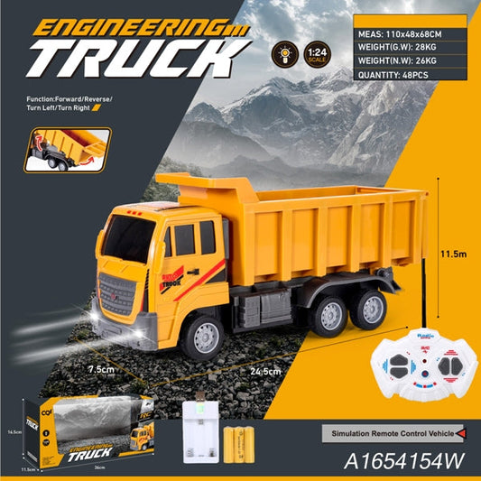RC Dump Truck – 1:24 Engineering Vehicle