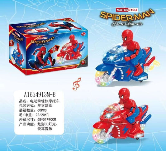 spiderman battery operated rotating baby toys for boys