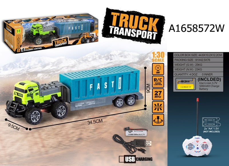 RC Fast Transport Trailer Truck