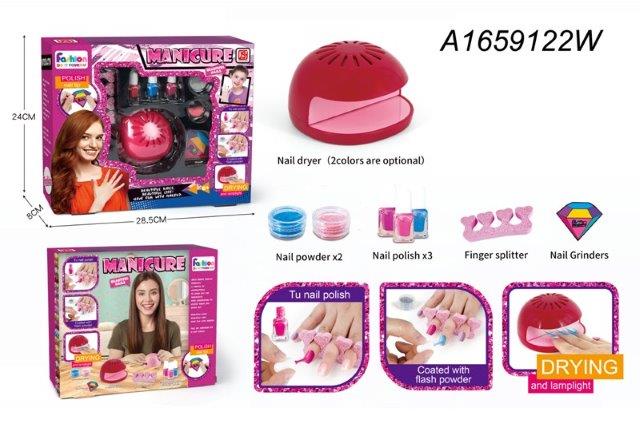 manicure kit with blow dryer