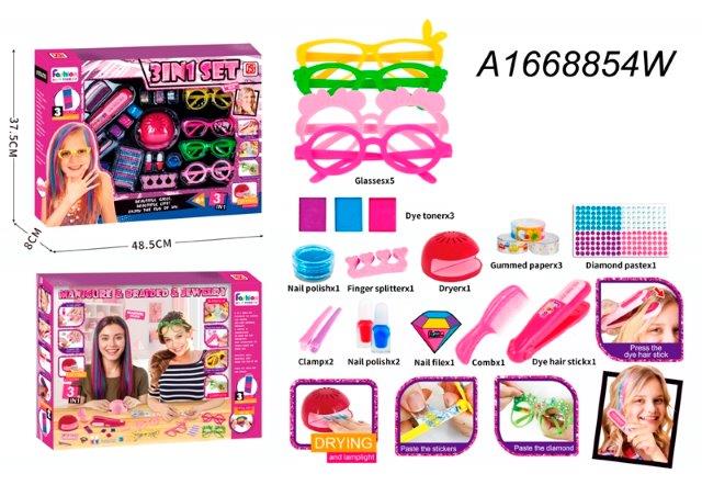 3 in 1 accessory set for girls