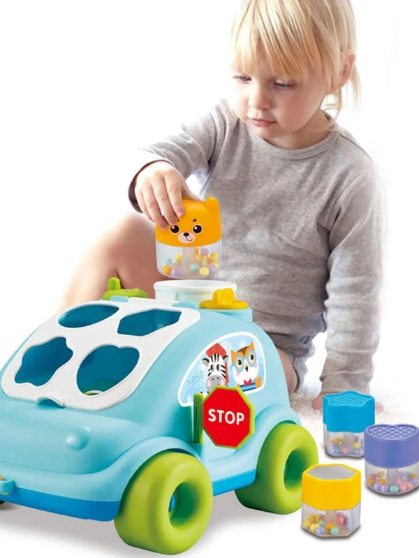 Shape Recognition Interactive Abero Baby Toys, Early Education Graphics Matching Game Car Toy