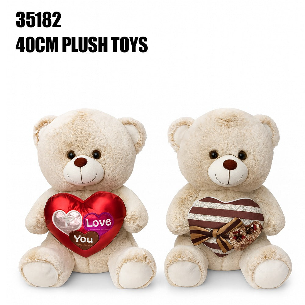 Cream Love Teddy Bear 40cm