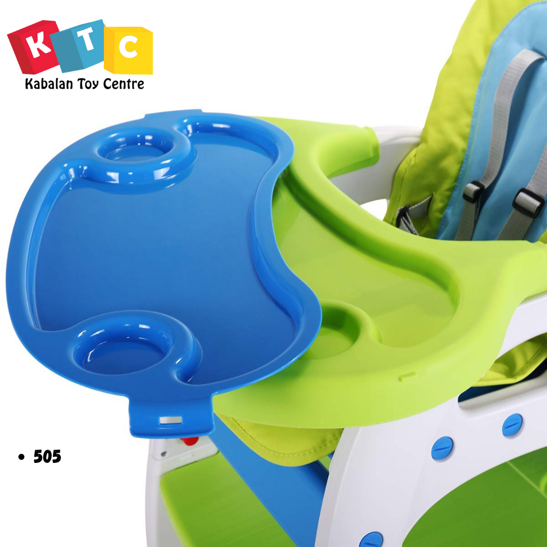 3-in-1 convertible toddler highchair and table set