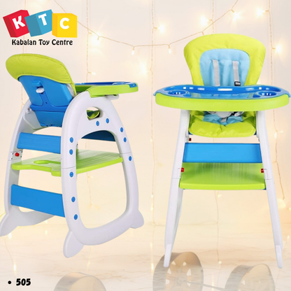 3-in-1 convertible toddler highchair and table set