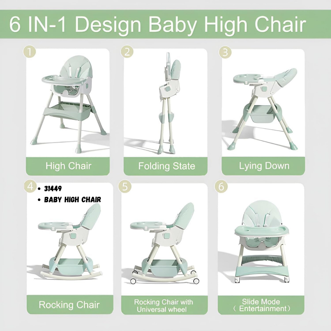 6-in-1 Baby High Chair