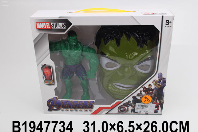 hulk , captain america , batman action figure with mask