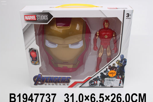 iron man figure set and mask